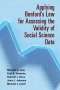 Michael A. Long: Applying Benford's Law for Assessing the Validity of Social Science Data, Buch