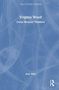 „Virginia Woolf: Great Women Thinkers“ von Jean Mills. Hellblaues Cover mit abstrakten Linien. Routledge-Logo unten., Buch