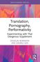 Titel: "Translation, Pornography, Performativity." Autoren: Douglas Robinson, Xiaorui Sun. Farbenfrohes abstraktes Design.