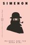 "SIMENON", "MAIGRET AND THE DEAD GIRL", Illustration eines Mannes mit Hut und Pfeife, Augen im Gesicht., Buch