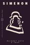 Text: "SIMENON", "MAIGRET SETS A TRAP", "TRANSLATED BY SIÂN REYNOLDS". Illustration: Silhouette eines Mannes mit Hut und Pfeife., Buch