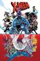 Text: "X-MEN" groß oben. Illustration: Figuren mit Flügeln, blauem Fell und anderen Merkmalen in dynamischer Pose.