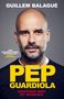 "PEP GUARDIOLA Another Way of Winning" in großen Buchstaben; Porträt eines Mannes mit Bart.