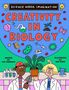 „Science Needs Imagination: Creativity in Biology. Written by Kay Barnham. Illustrated by Ben White.“ Zwei Figuren im Labor.