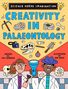 „Science Needs Imagination“, „Creativity in Palaeontology“. Zwei Personen in Laborkitteln mit Werkzeugen.