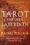 40th Anniversary Edition, Tarot: The Open Labyrinth, Rachel Pollack. Illustration: Labyrinth vor rotem Hintergrund., Buch