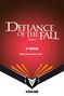 Text: "Defiance of the Fall Book 3", "JF Brink", "*Final Art Coming Soon", "aethon: vault". Rote Töne, symmetrisches Design., Buch
