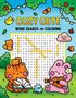 "COZY CUTE", "WORD SEARCH AND COLORING". Ein Suchrätsel umgeben von niedlichen, cartoonartigen Tieren mit Instrumenten., Buch