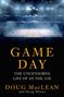 GAME DAY: THE UNCENSORED LIFE OF AN NHL GM. Oben: ein leeres, beleuchtetes Eishockeyfeld in einer Arena.