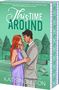 Text: "This Time Around", "Cover to be Revealed", "Edges Coming Soon!", "Kat Singleton". Türkisfarbene Buchvorschau., Buch