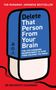 „Delete That Person From Your Brain.“ Roter Ballon-Illustration mit Nadel. Dr Michihito Sugawara. Bestseller., Buch