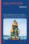 „The Passenger: Greece“ oben, darunter Artikel- und Autorennamen. Statue mit orangefarbenen Rettungswesten bekleidet.