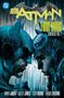 „BATMAN“ oben, „BY TOM KING OMNIBUS VOL. 2“ unten. Illustration, Batman und Catwoman stehen sich im Regen nahe., Buch