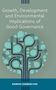 "Growth, Development and Environmental Implications of Good Governance." 
Darunter geometrische Baum-Illustration., Buch