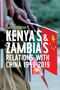 Text: "Jodie Yuzhou Sun - Kenya’s & Zambia’s Relations with China 1949-2019." Hände halten kleine chinesische Flaggen., Buch