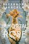 "IMMORTAL ROSE" von Alexandra Bracken. Eine prächtige goldene Rose inmitten von weißen Blüten und Dornenranken., Buch