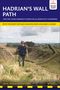 Hadrian's Wall Path, Wegweiser von Bowness nach Newcastle. Detaillierte Karten enthalten. Mann wandert entlang einer alten Mauer., Buch