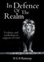 "In Defence Of The Realm" oben, "Evidence and symbolism in support of God" links, Löwe in der Mitte, "H G H Ramsay" unten.