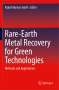 : Rare-Earth Metal Recovery for Green Technologies, Buch