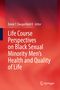 Text: "Derek T. Dangerfield II Editor. Life Course Perspectives on Black Sexual Minority Men's Health and Quality of Life." 

Hintergrund: Rote Töne mit diagonalen Mustern, Springer-Logo unten rechts., Buch