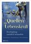 Buchtitel "Quellen der Lebenskraft". Blühender Zweig auf blauem Hintergrund. Autoren: Frank Meyer, Olaf Rippe, Johannes Wilkens., Buch