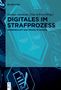 "DE GRUYTER, Markus Abraham, Nina Schrott (Hrsg.), DIGITALES IM STRAFPROZESS, WISSENSCHAFT UND PRAXIS IM DIALOG." Hintergrund: Waage und Tech-Symbole.