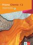Titel: Prisma Chemie 1|2. Differenzierende Ausgabe mit Medien. Deckblatt mit abstrakten Farben in Silber, Blau, Orange., Buch