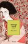„George Sand, Pauline“. Illustration einer Frau mit dunklen Haaren, rotem Schal, im Hintergrund rote und gelbe Zweige., Buch