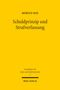 Gelbes Buchcover mit Text: "Schuldprinzip und Strafverfassung" von Morten Boe, veröffentlicht von Mohr Siebeck., Buch