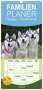 Michael Ebardt: Familienplaner 2024 - Huskys - Traumhunde mit 5 Spalten (Wandkalender, 21 x 45 cm) CALVENDO, KAL