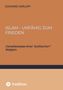 Titel: "Islam - Unfähig zum Frieden"; Untertitel: "Gewaltexzesse einer 'politischen' Religion"; Autor: Eckhard Gerloff. Oben orange Hintergrund. Unten tredition-Logo auf beigem Hintergrund., Buch