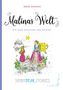 „Malinas Welt: Die Insel zwischen den Welten“. Zwei Mädchen auf einer Insel, darunter der Text „SPIRITBEAR.STORIES“., Buch
