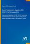 Titel: "Council Implementing Regulation (EU) 2016/111 of 28 January 2016". Blaues Design, Logo unten rechts., Buch