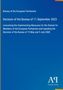 Entscheidung des Präsidiums vom 11. September 2023, Maßnahmen für das Abgeordnetenstatut betreffend. Einfache blaue Gestaltung., Buch