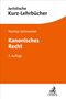 „Juristische Kurz-Lehrbücher“ oben, darunter „Mathias Schmoeckel Kanonisches Recht 2. Auflage“. Weißer und oranger Hintergrund., Buch