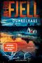 JAN-ERIK FJELL, DUNKELHAUS, SPIEGEL Bestseller-Autor. Thriller. Szene: Verlassenes Haus am See im Nebel, düstere Stimmung., Buch