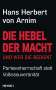 Hans Herbert von Arnim: Die Hebel der Macht, Buch