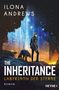 „ILONA ANDREWS: THE INHERITANCE - LABYRINTH DER STERNE, ROMAN. Eine gepanzerte Frau steht mit einem Wolf vor leuchtenden Farben.“, Buch