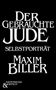 "Der gebrauchte Jude: Selbstporträt" steht in großen, weißen Buchstaben auf schwarzem Hintergrund. Darunter "Maxim Biller"., Buch
