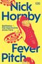 "Nick Hornby, Ballfieber – Die Geschichte eines Fans, Fever Pitch." Illustration mit roten Fußballschuhen auf gelbem Hintergrund.