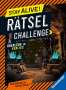 Rina Gregor: Ravensburger Stay alive! Rätsel-Challenge - Überlebe im Verlies - Rätselbuch für Gaming-Fans ab 8 Jahren, Buch