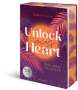 Saskia Louis: Unlock My Heart. Golden-Heights-Reihe, Band 1 (humorvolle New-Adult-Romance für alle Fans von Stella Tack | Limitierte Auflage mit Farbschnitt), Buch