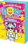 Titel: Dork Diaries. Nikkis (nicht ganz so) zuckersüße kleine Schwester. Illustration: Mädchen mit Herzbrille und Lutscher., Buch