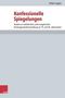 Text: "Konfessionelle Spiegelungen. Studien zur katholischen und evangelischen Kirchengeschichtsschreibung im 19. und 20. Jahrhundert." Autor: Volker Leppin. Cover-Design mit grauem Hintergrund., Buch