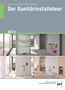 "Der Sanitärinstallateur, 12. Auflage" zeigt Räume mit moderner Sanitärtechnik und großen Fenstern. Links unten ein Logo., Buch