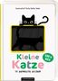 "Kleine Katze", "KINO IM BUCH", "10 BEWEGTE BILDER". Eine Katze schaut über einen Rahmen, darin eine animierte Katze., Buch