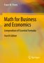 „Franz W. Peren: Math for Business and Economics, Compendium of Essential Formulas, Fourth Edition.“ Abstrakte Farbverläufe.