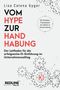 „VOM HYPE ZUR HANDHABUNG“ steht in großen Buchstaben. Darunter geometrische Muster und der Text „Mit Checklisten...“., Buch