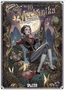 „No 10 Lady Mechanika“ steht oben. Eine stilvolle Frau mit langen Stiefeln und mechanischen Details sitzt vor einem großen Mond., Buch
