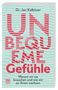 "Dr. Jan Kalbitzer, UNBEQUEME Gefühle, Warum wir sie brauchen und wie wir an ihnen wachsen." Rote Schrift auf mintgrünem Hintergrund.